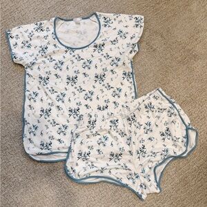 Lake Pajamas Pima shorts set in Fleur size S